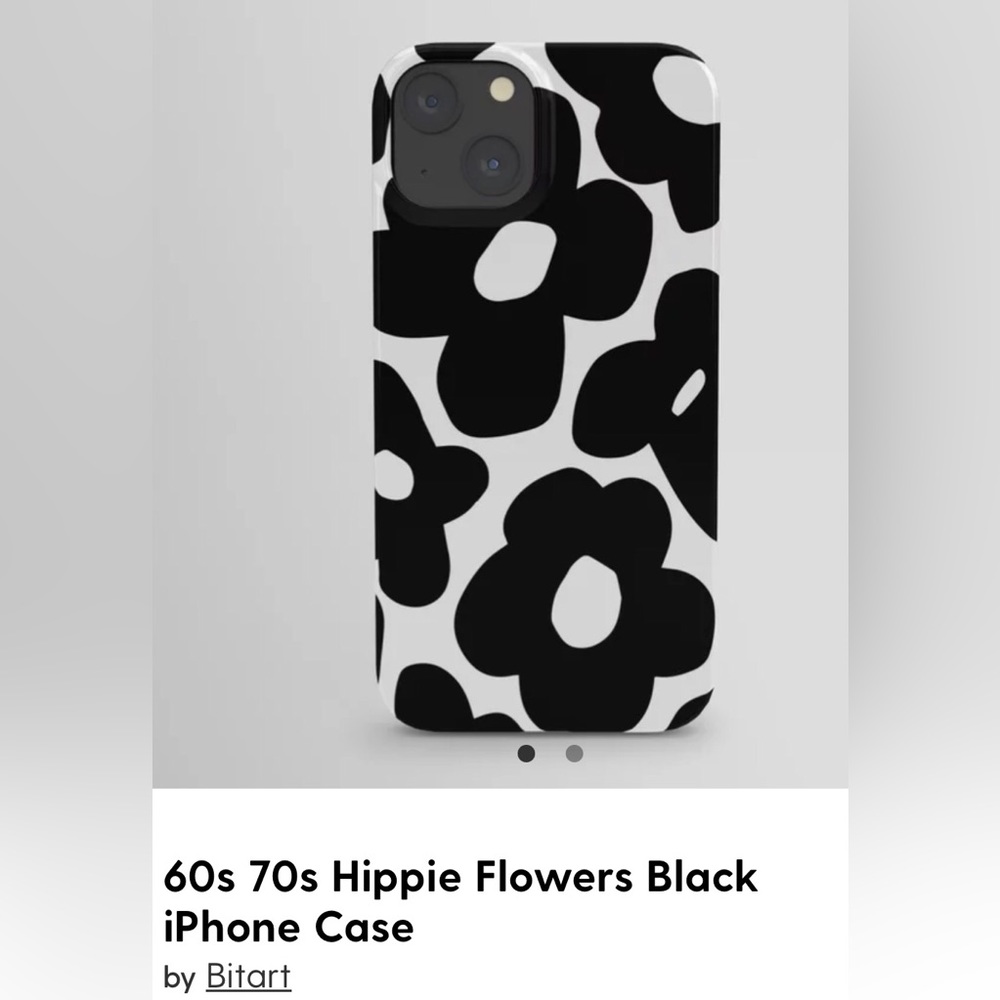 NIB Society6 IPhone 11 Phone Case Hippie Flowers